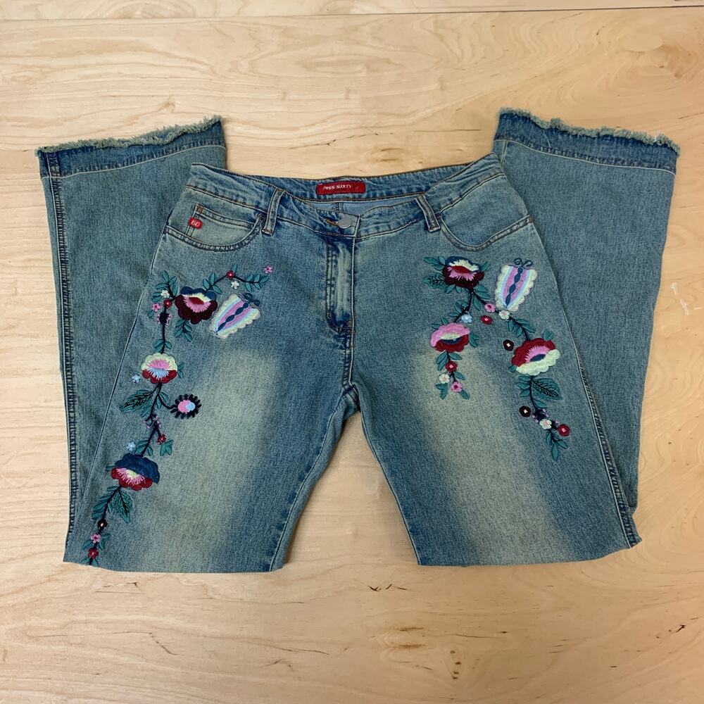 Miss Sixty Women's Denim Boot-Cut Pants Sz 30/30